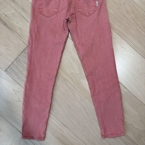 Mother The Looker Crop Jeans Women's 27 Red Pink Glam Boho Party New York - Picture 8 of 9